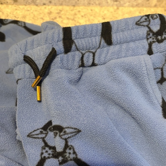 Mini Rodini Blue Penguin Fleece Matching Set - Picture 4 of 5